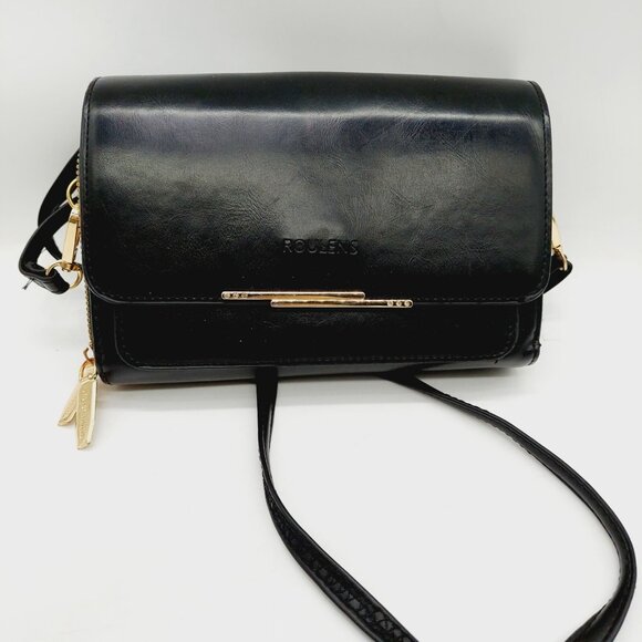 Roulens Small Crossbody Shoulder Bag Black - Picture 1 of 14